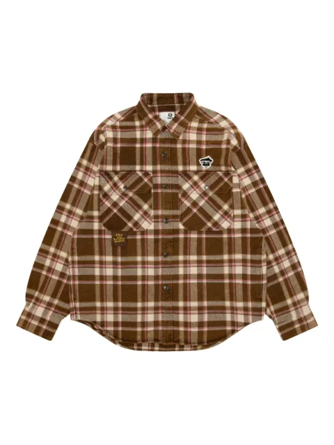 AAPE BY *A BATHING APE® plaid pocket shirt