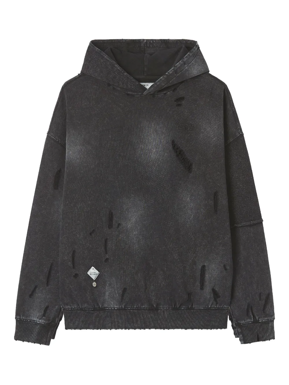Musium Div. distressed panelled sweatshirt | Black | Image 1
