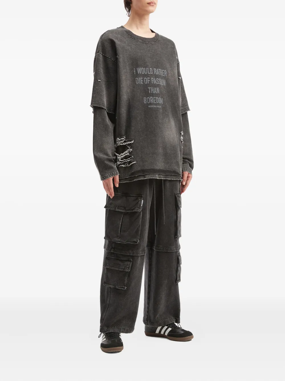 Musium Div. distressed layered sweatshirt | Sweatshirts | Image 2