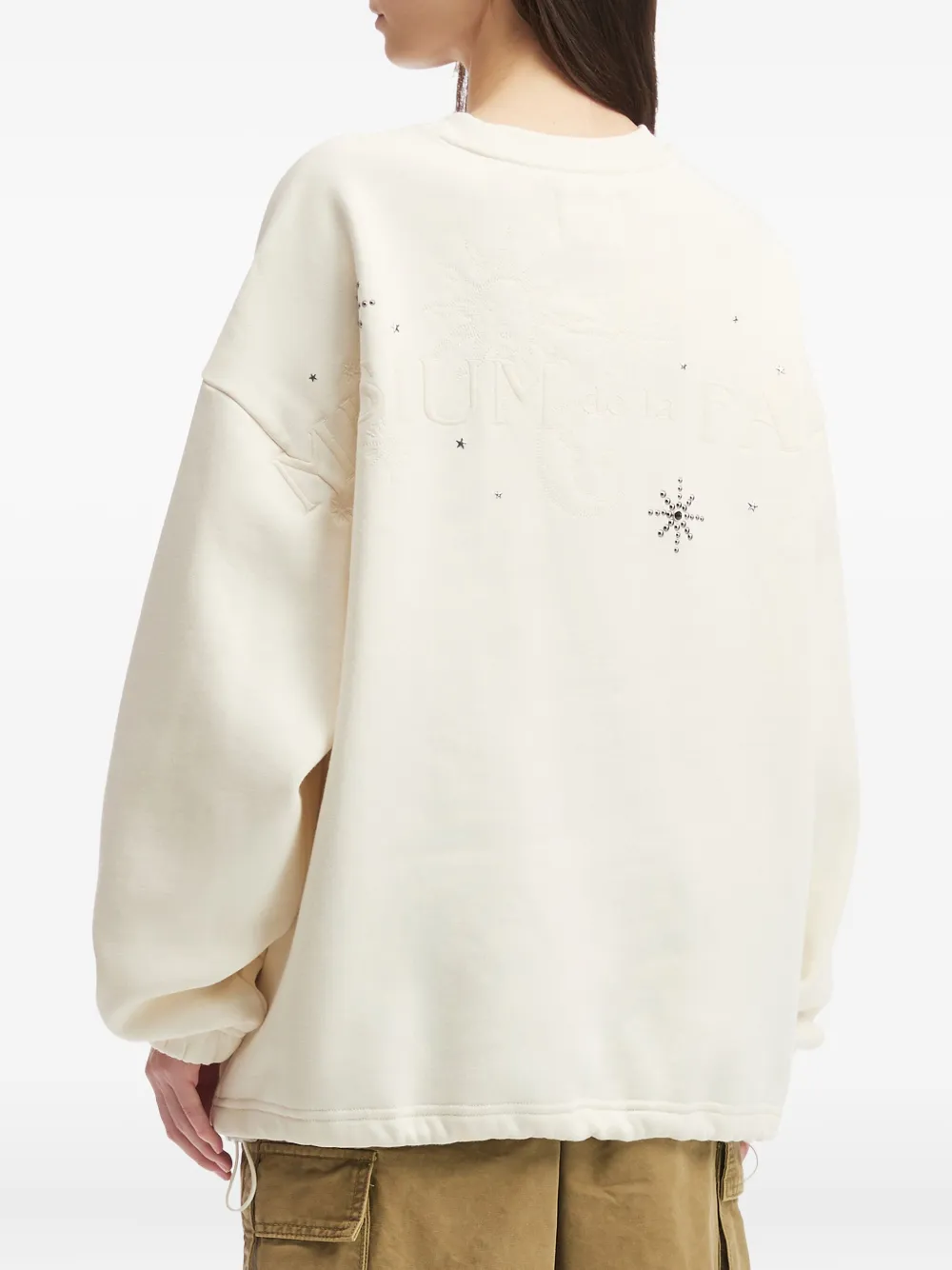 Musium Div. Embellished Long-sleeve Top In White
