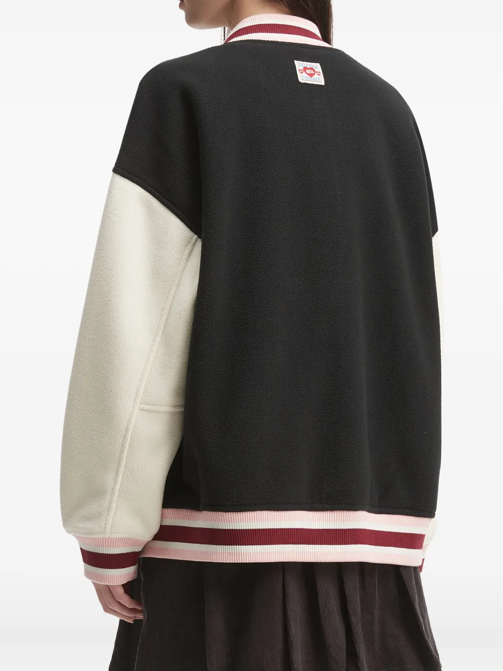 Fingercroxx Appliquéd Panelled Jacket In Black