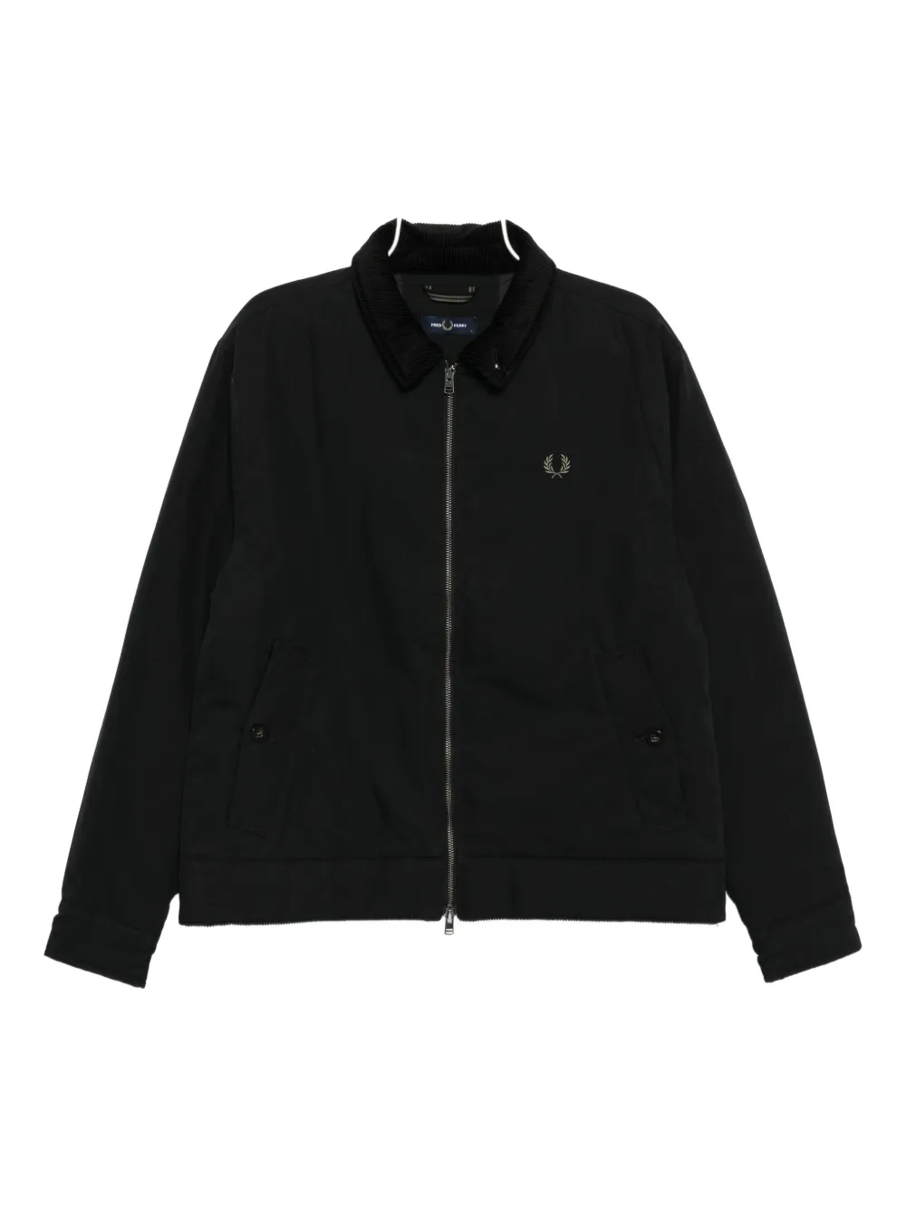 Fred Perry corduroy-collar padded jacket | Black | Image 1