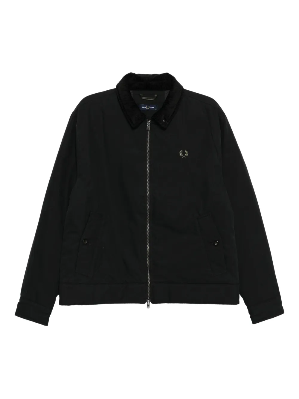 Fred Perry corduroy-collar padded jacket | Black | Image 1