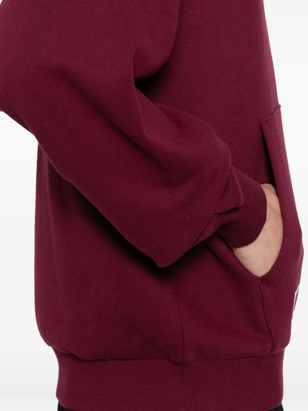 CHOCOOLATE Hoodie met geborduurd logo Rood