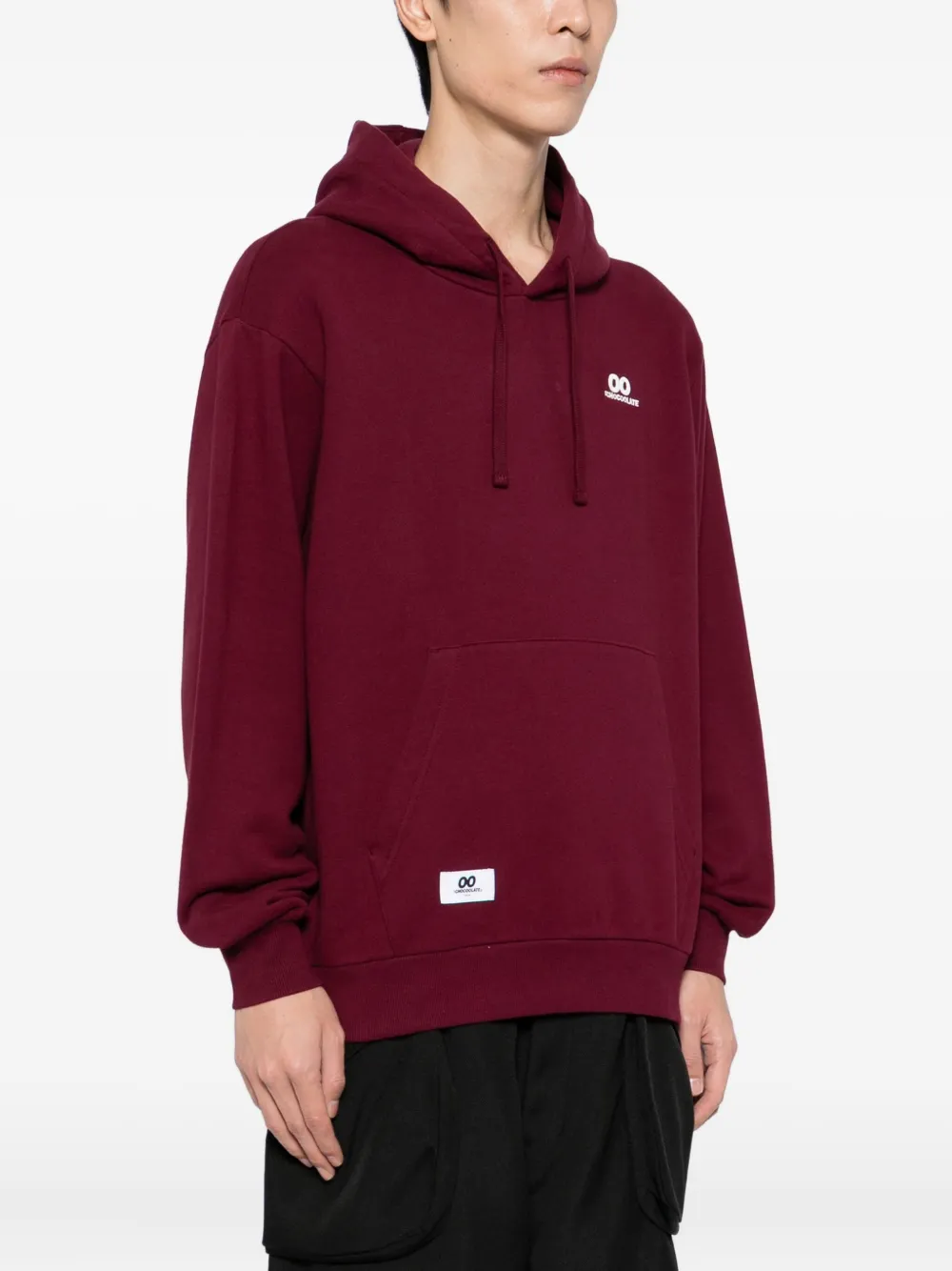 CHOCOOLATE Hoodie met geborduurd logo Rood
