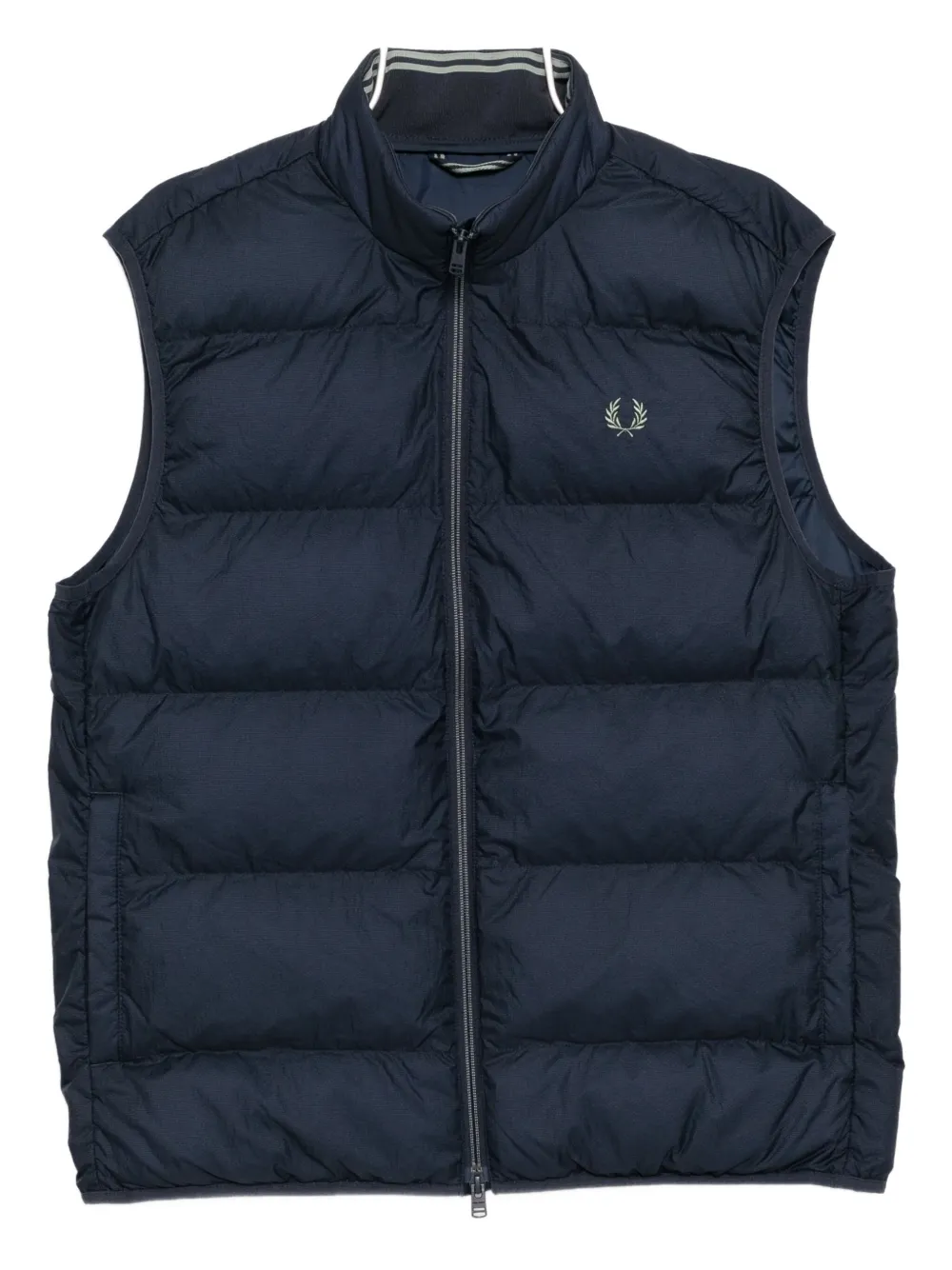 Fred Perry chaleco capitonado con logo | azul | Image 1
