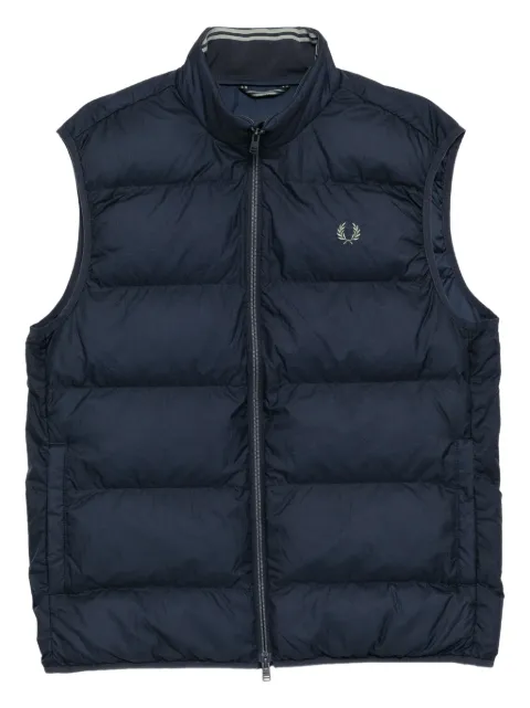 Fred Perry chaleco capitonado con logo