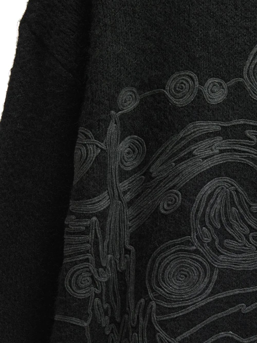 Musium Div. Trui met logopatch Zwart