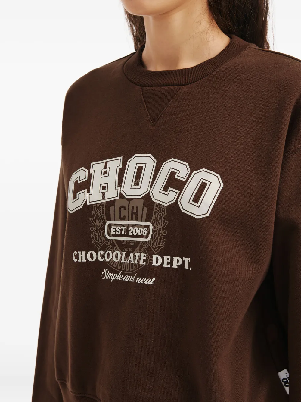 Chocoolate Logo-print Sweatshirt In Brown