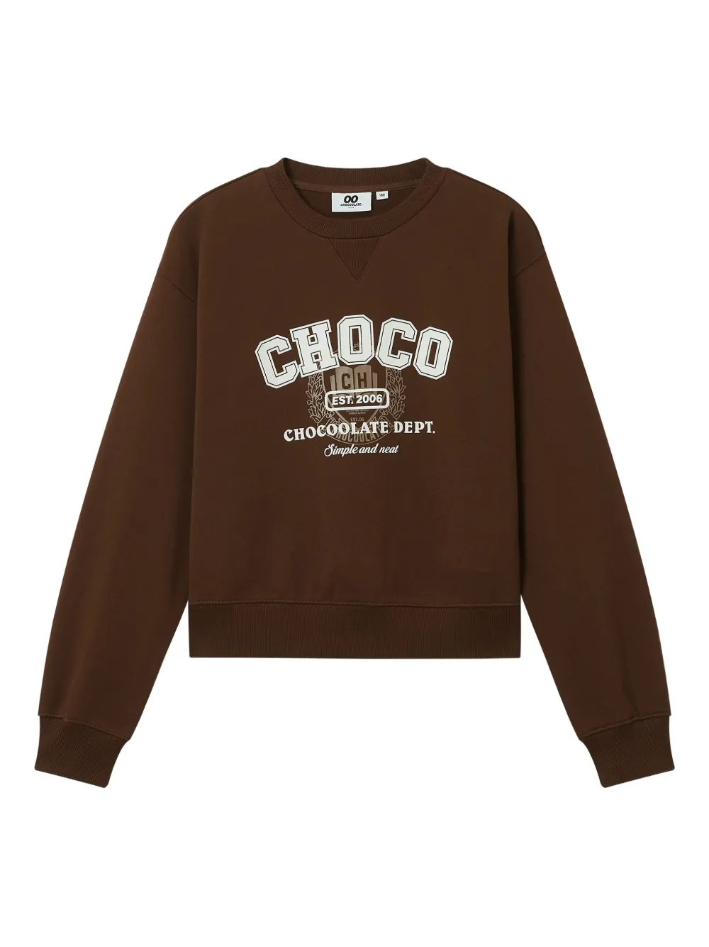 CHOCOOLATE logo-print sweatshirt | Brown | Image 1