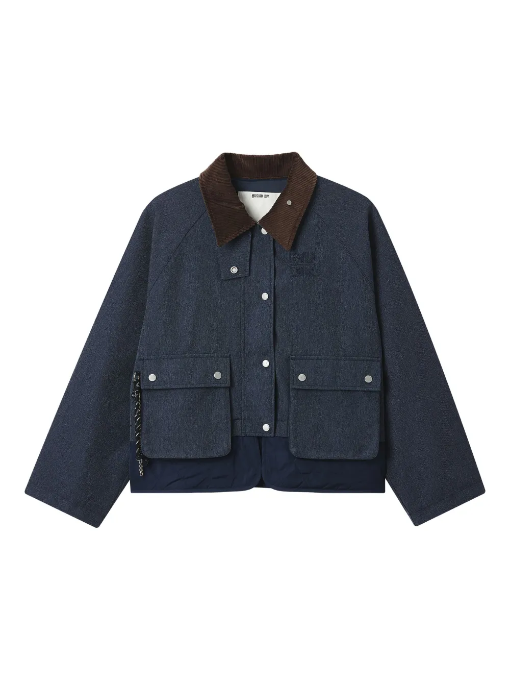 Musium Div. corduroy-collar pocket jacket | Blue | Image 1