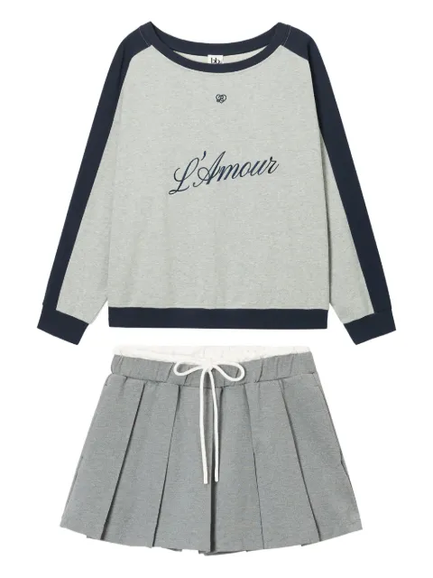 b+ab pleated skirt set