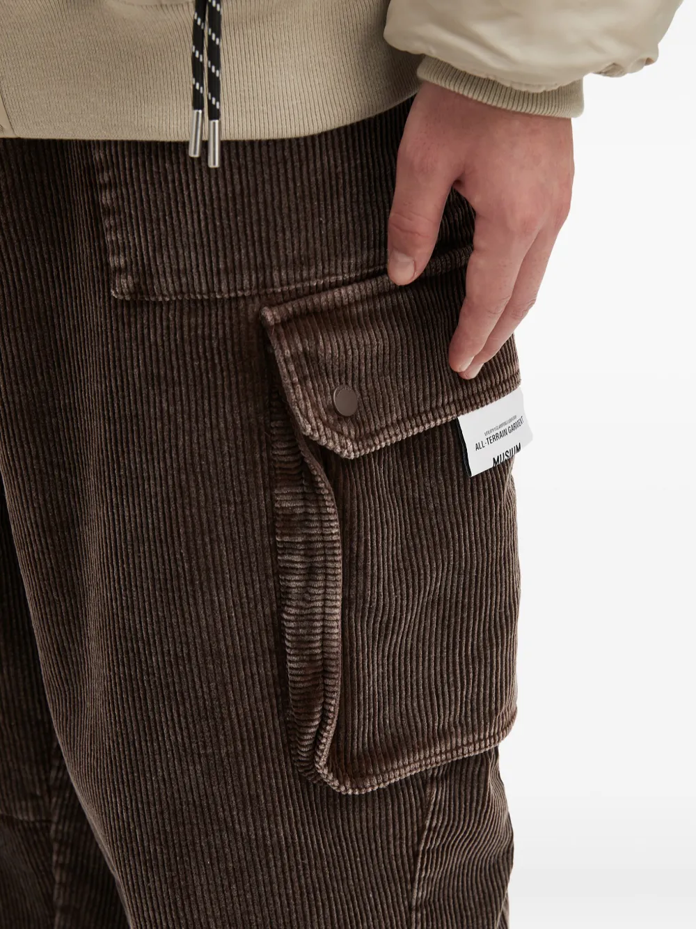 Musium Div. Corduroy Cargo Pants In Brown