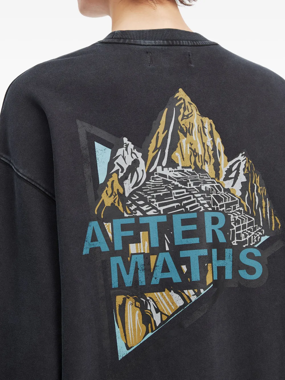 Aftermaths Graphic Print Sweatshirt In Black