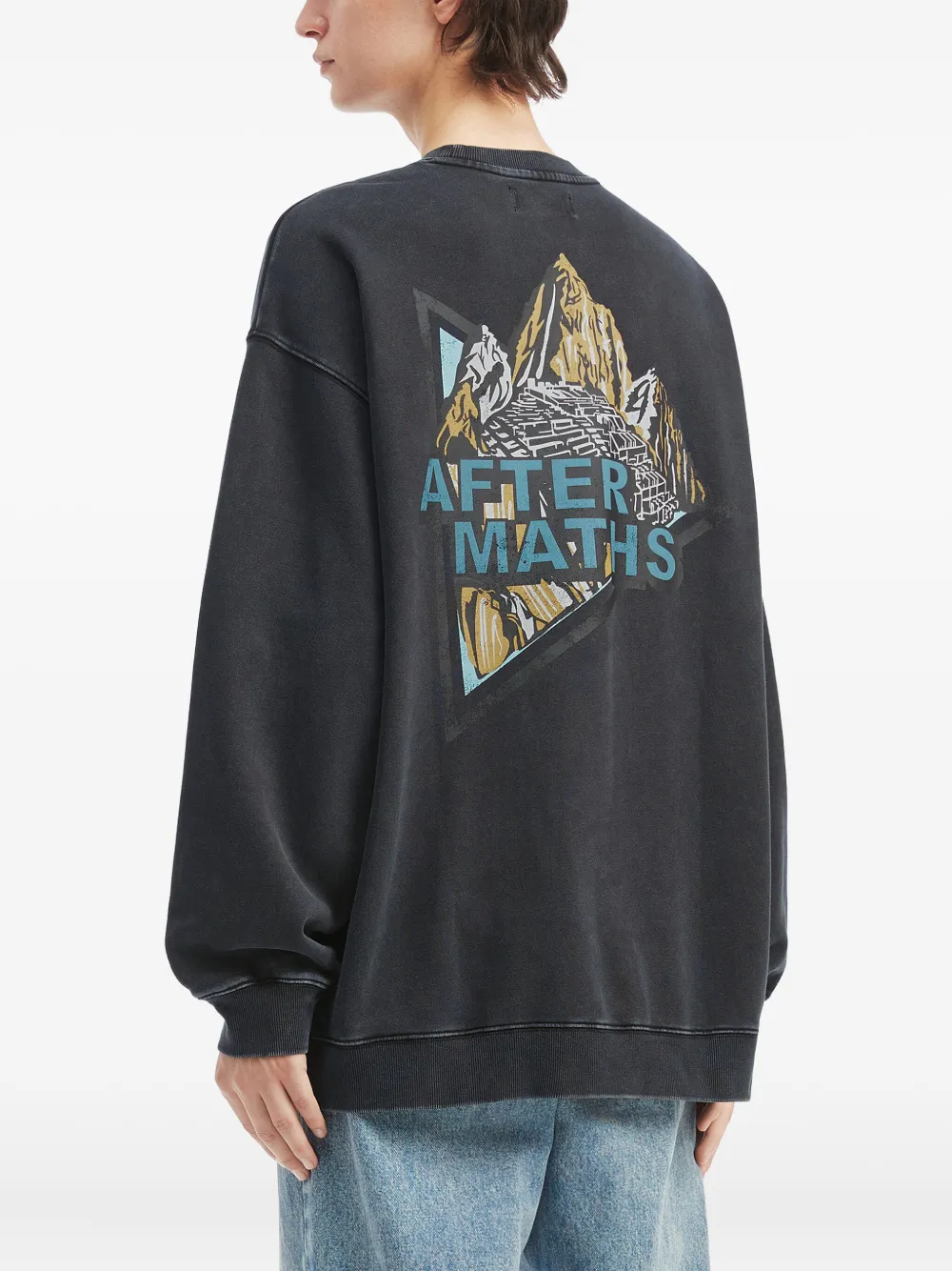 Aftermaths Graphic Print Sweatshirt In Black