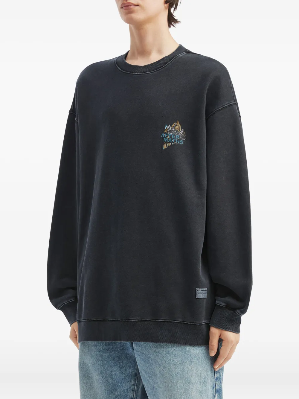 Aftermaths Graphic Print Sweatshirt In Black