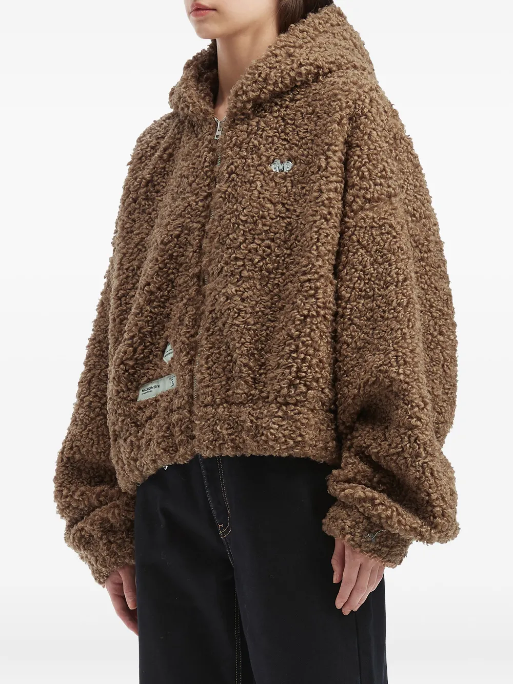 Musium Div. Hooded Zip Jacket In Brown