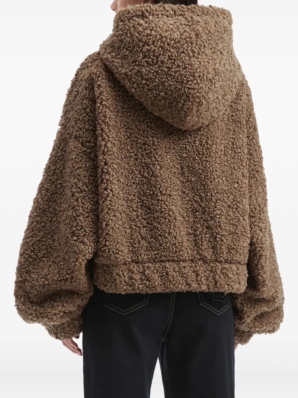 Musium Div. Hooded Zip Jacket In Brown