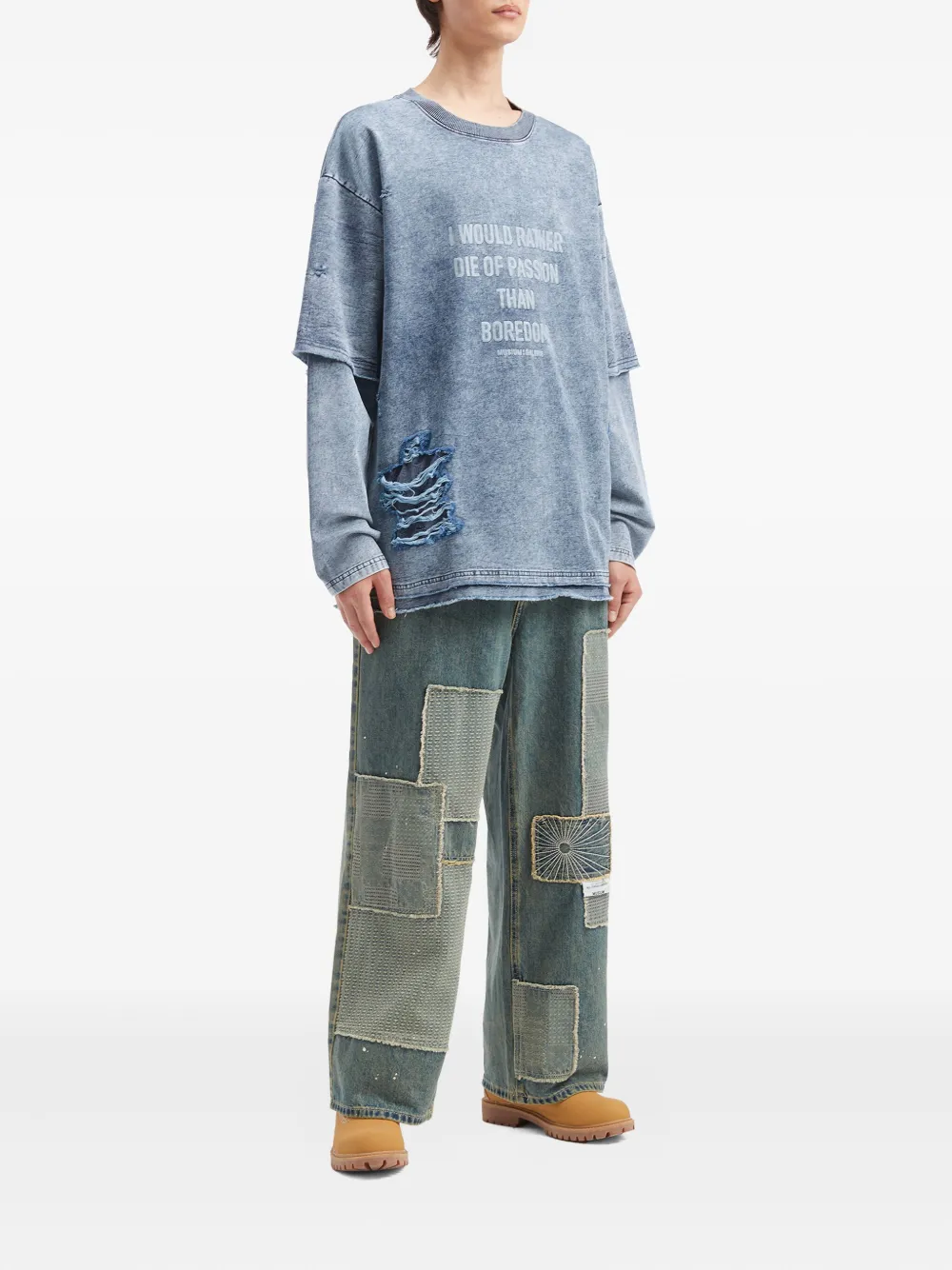 Musium Div. distressed layered sweater | Sweatshirts | Image 2