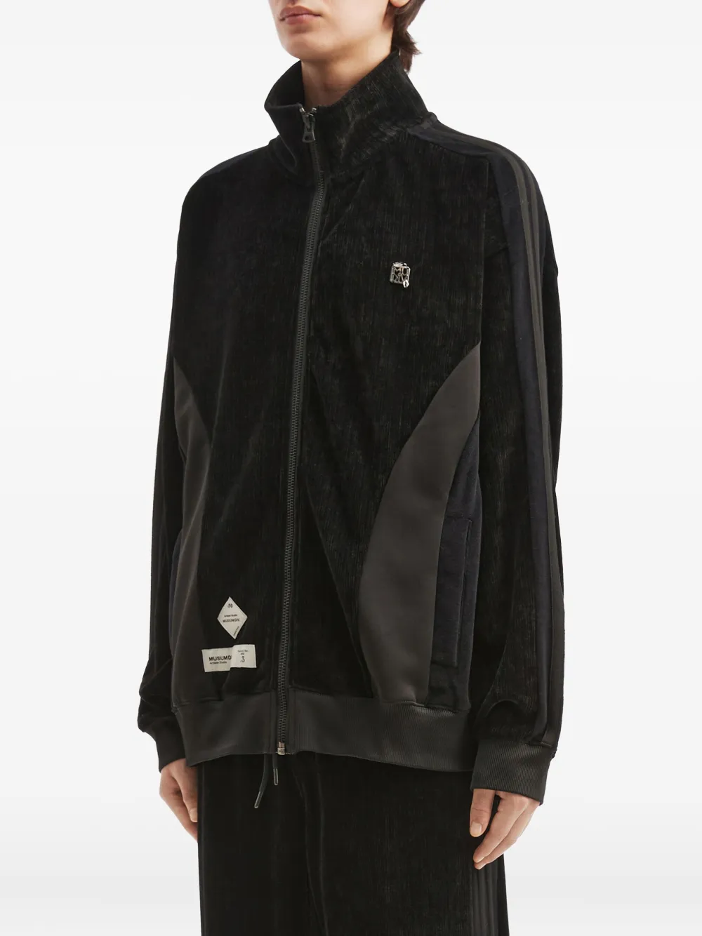 Musium Div. Trui met vlakken Zwart