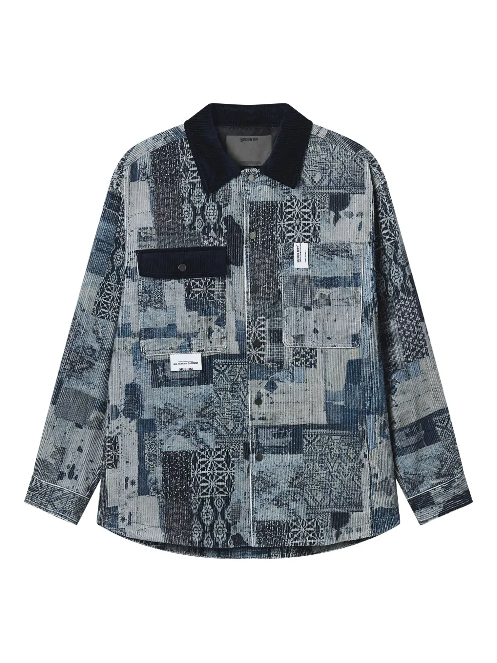 Musium Div. corduroy patchwork shirt | Blue | Image 1