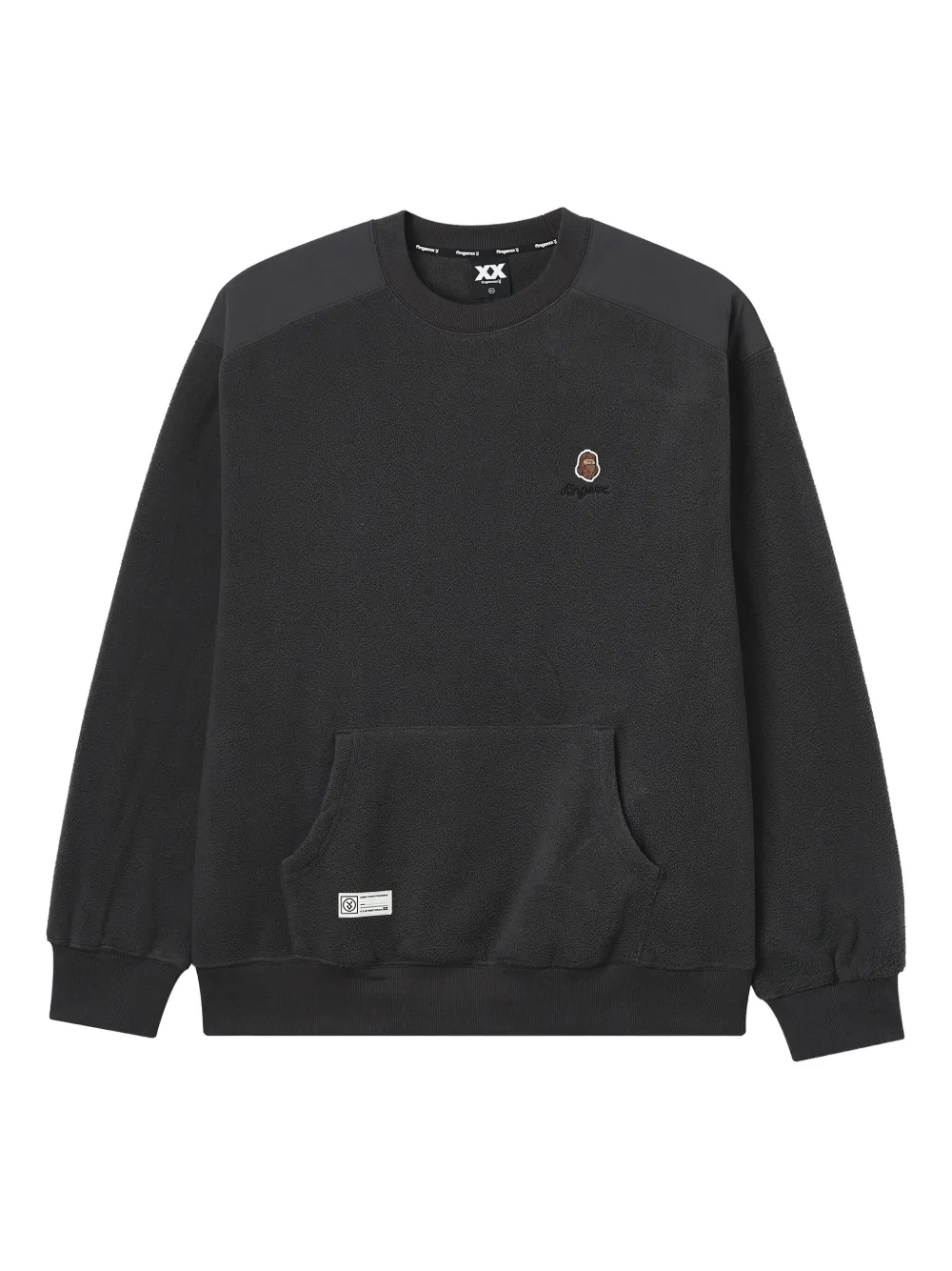 FINGERCROXX pocket panelled sweatshirt | Black | Image 1