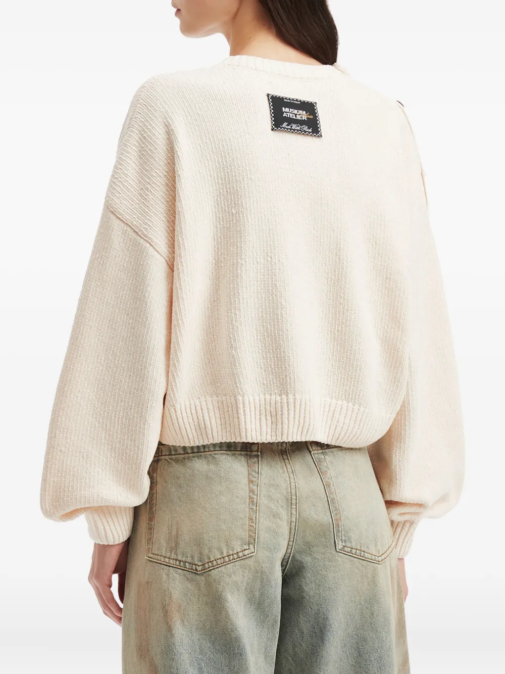 Musium Div. Button Appliqué Knitwear In Neutral