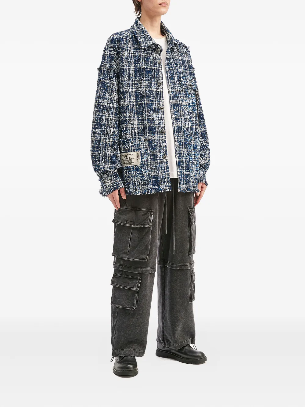 Musium Div. frayed check shirt | Image 2