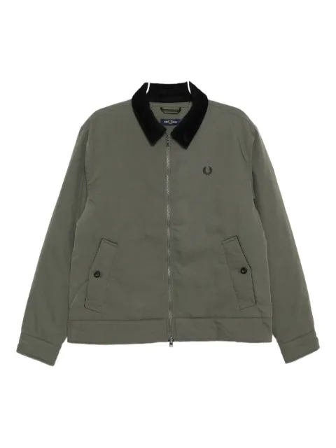 Fred Perry chamarra capitonada con cuello de pana