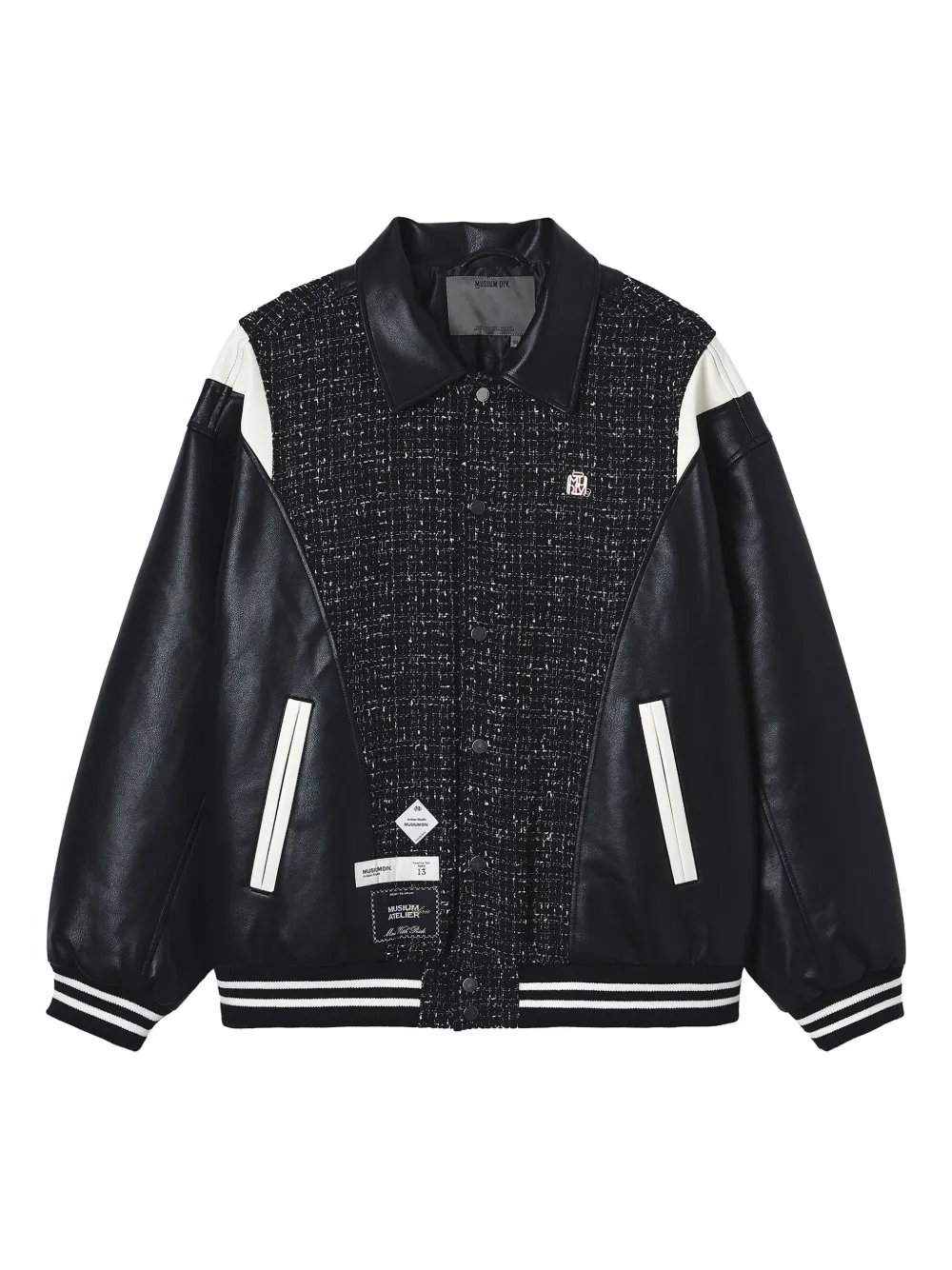 Musium Div. textured panelled jacket | Black | Image 1