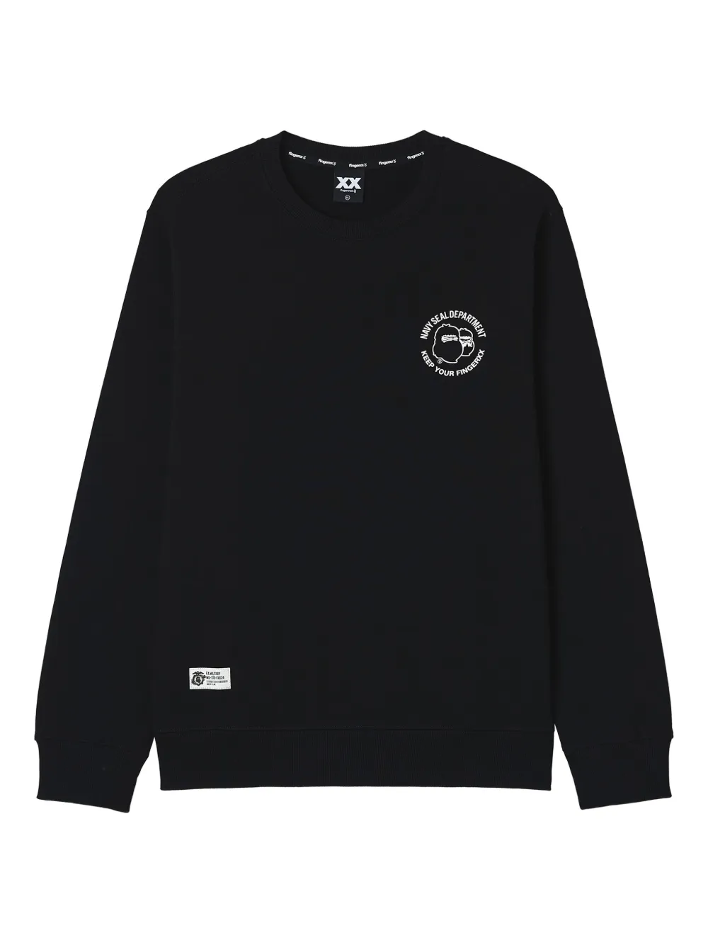 FINGERCROXX graphic print sweatshirt | Black | Image 1