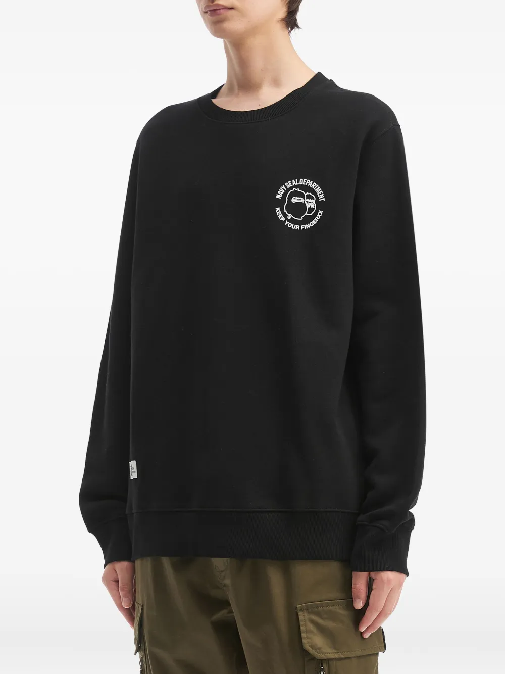 Fingercroxx Graphic Print Sweatshirt In Black