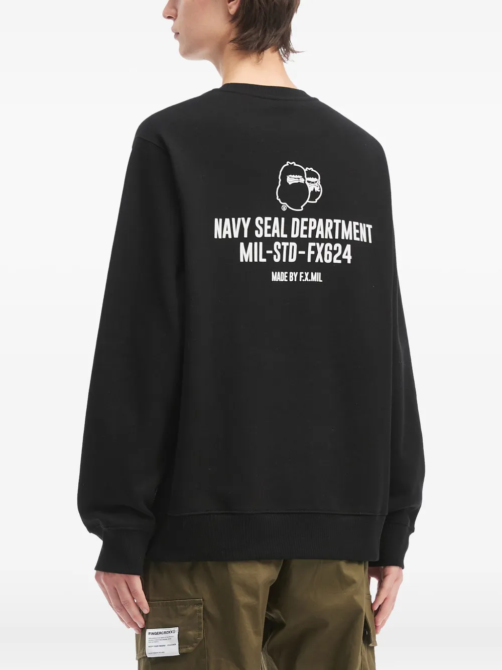 Fingercroxx Graphic Print Sweatshirt In Black