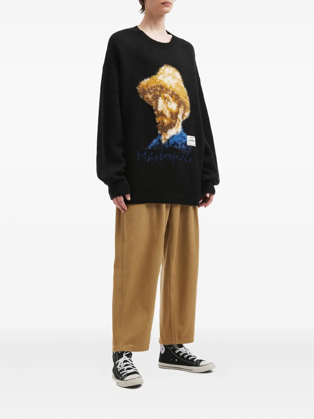 Musium Div. portrait embroidered sweater | Knitted Sweaters | Image 2