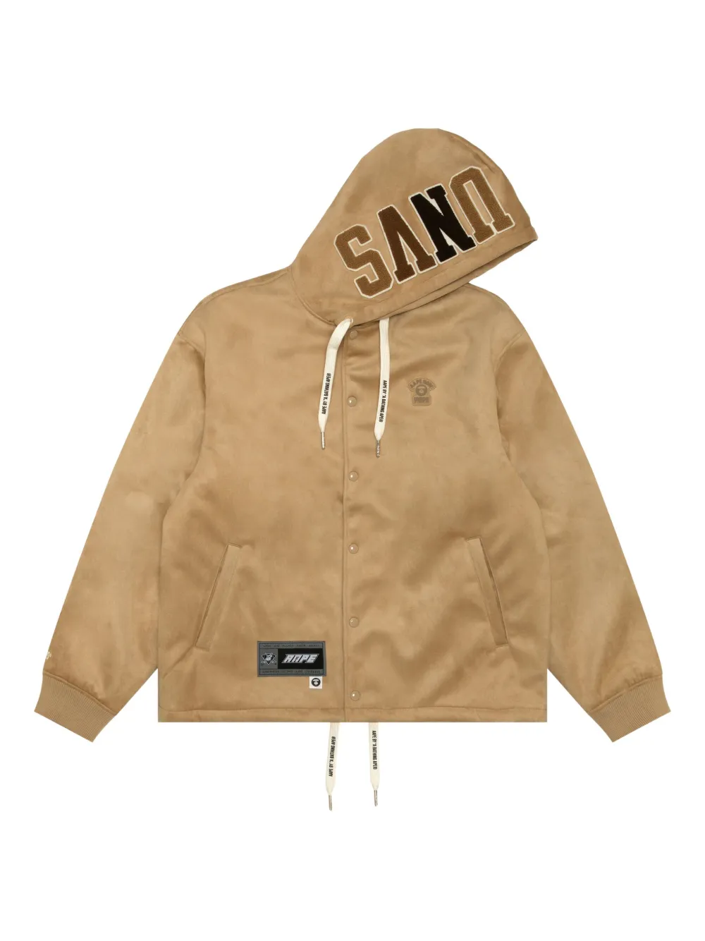 AAPE BY *A BATHING APE® chaqueta con capucha y aplique | neutro | Image 1