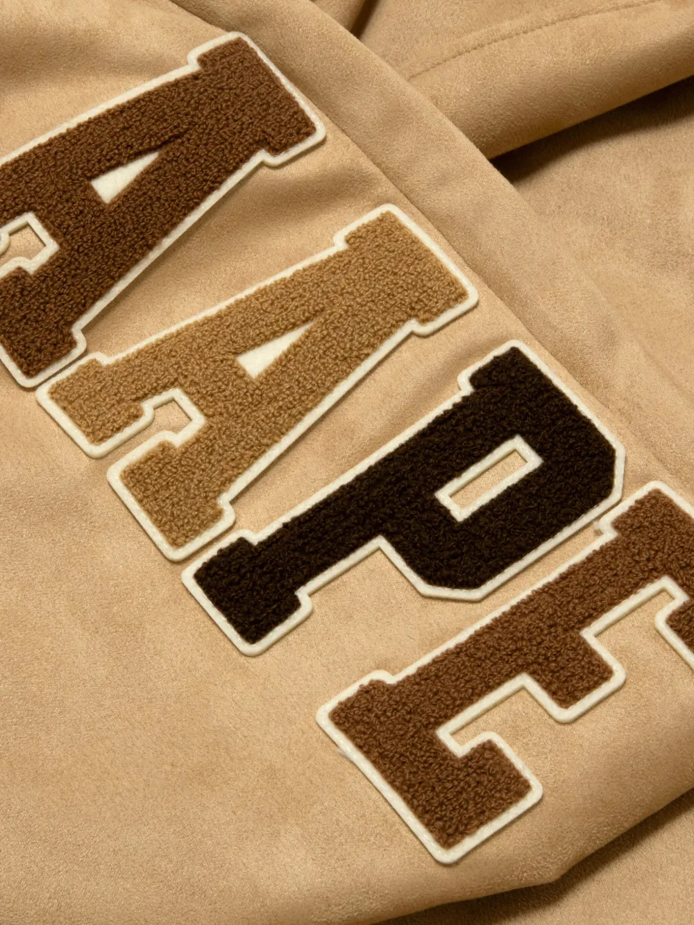 AAPE BY *A BATHING APE Jack met capuchon en applicatie Beige