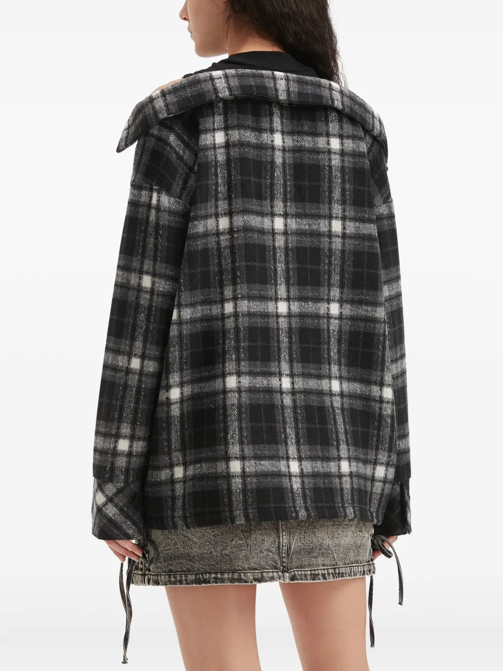 Musium Div. Plaid Button Shirt In Black