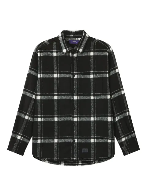 aftermaths check-pattern pocket shirt