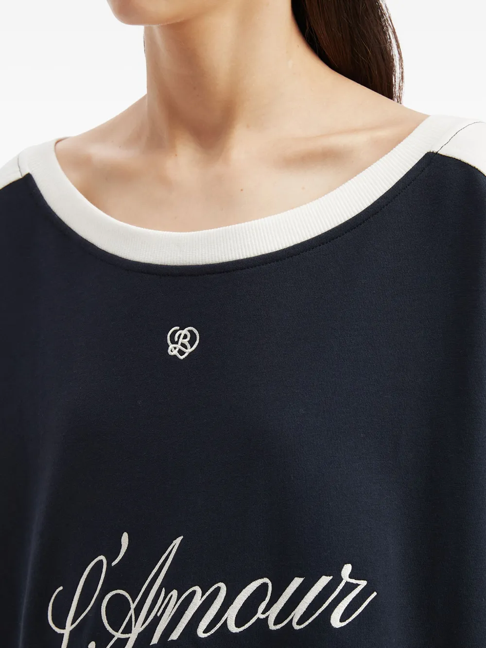 b+ab Rok set met borduurwerk Blauw