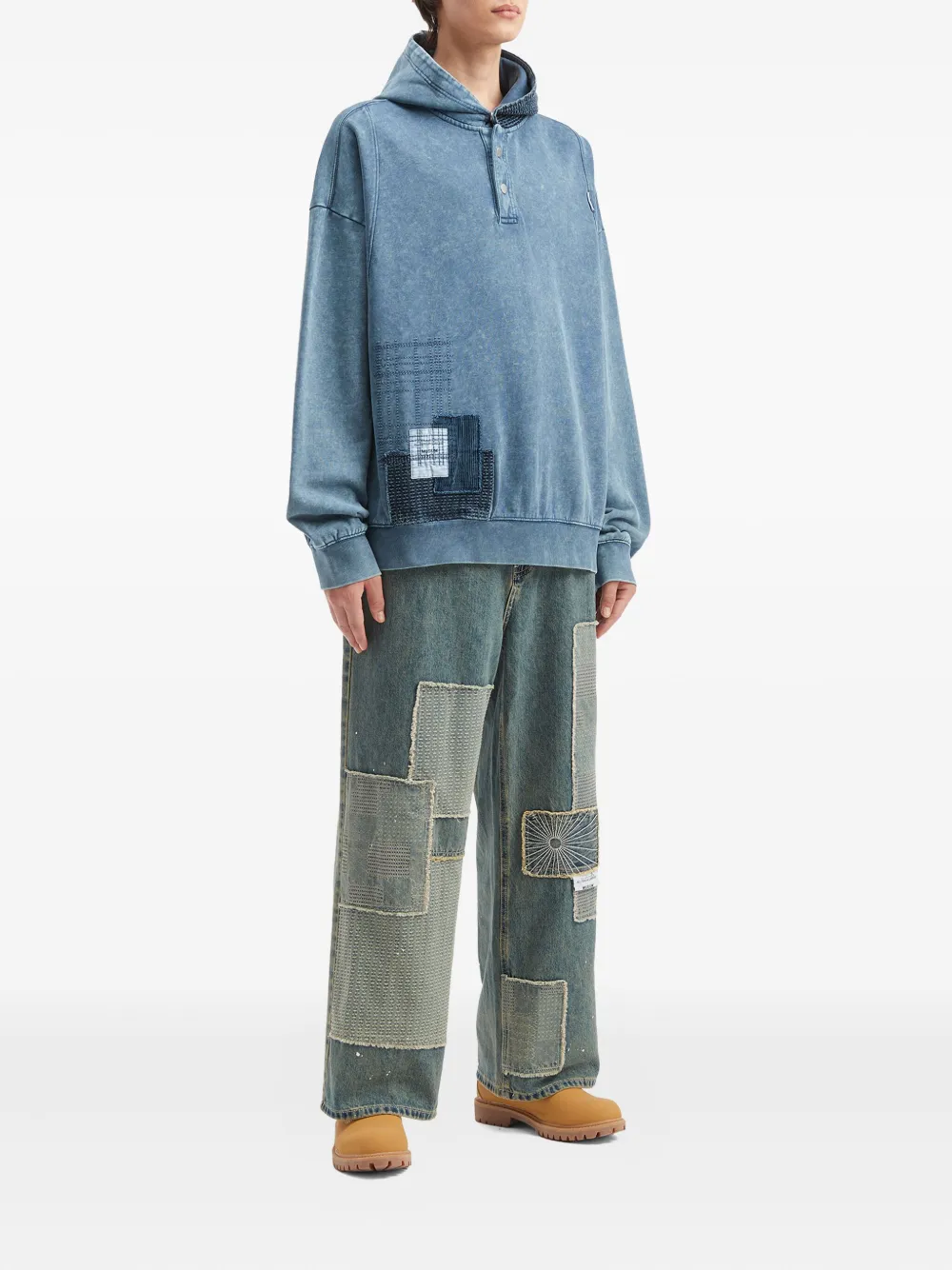 Musium Div. button patchwork hoodie | Hoodies | Image 2