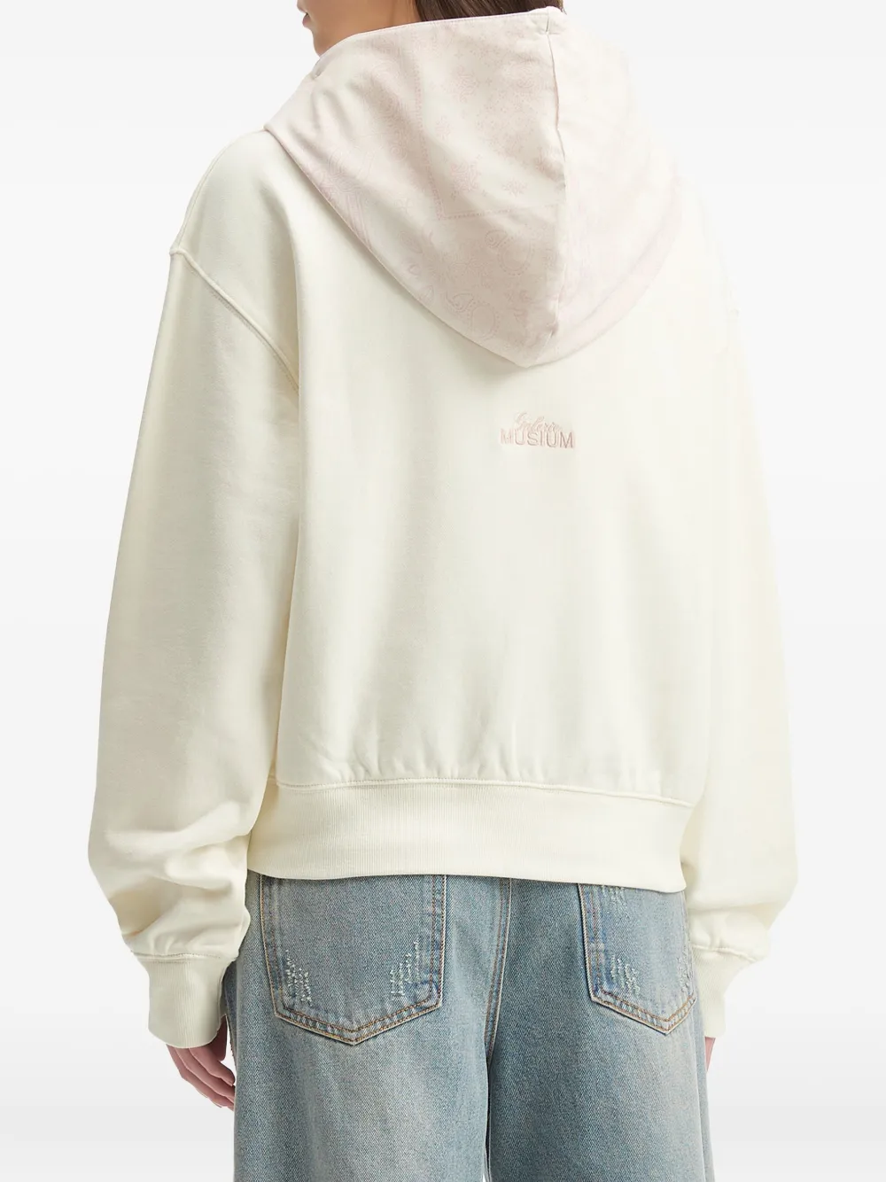 Musium Div. Katoenen hoodie met logo Beige