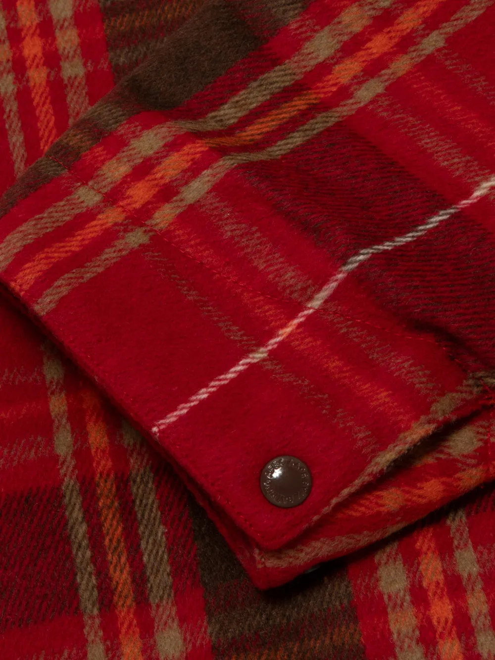 AAPE BY *A BATHING APE Geruit jack met rits Rood