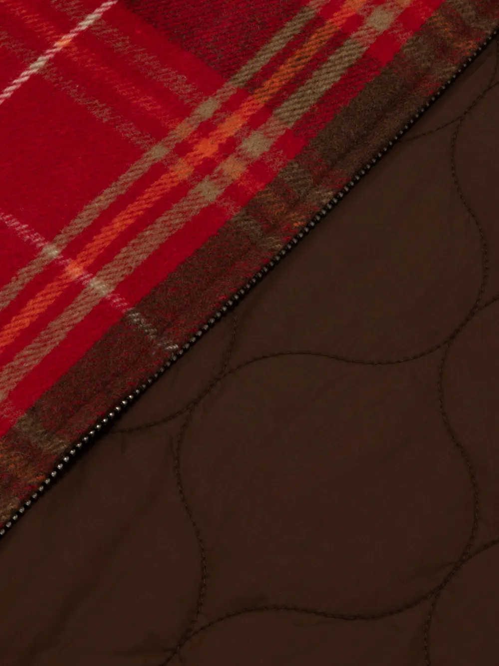 AAPE BY *A BATHING APE Geruit jack met rits Rood