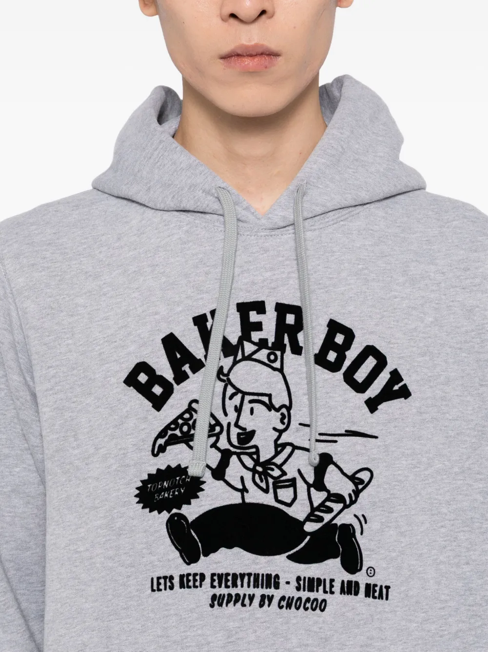 CHOCOOLATE Baker Boy hoodie Grijs