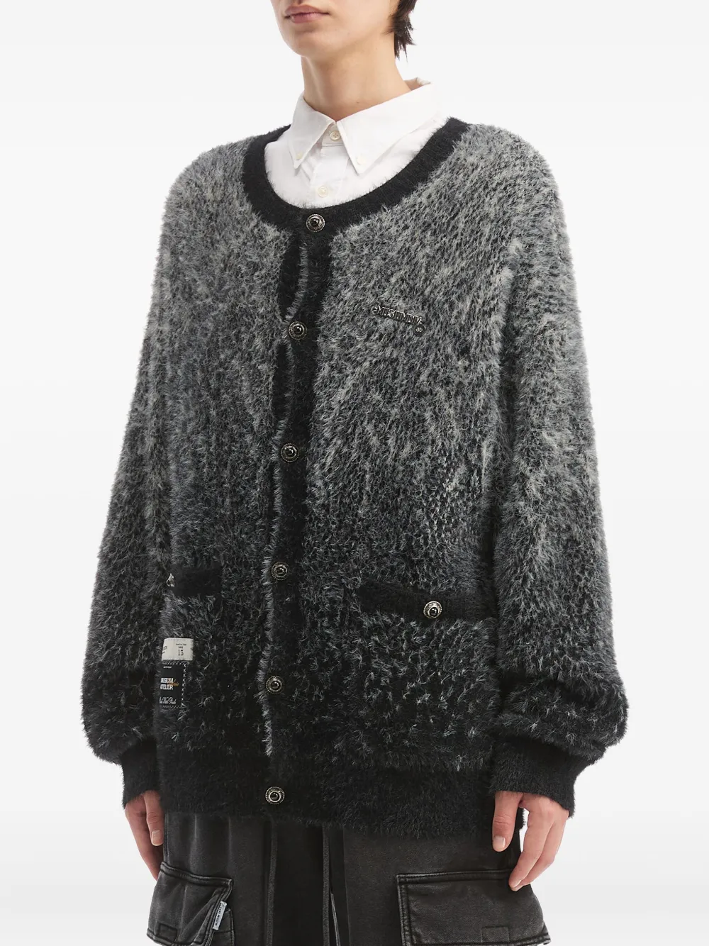 Musium Div. Vest met zak met knopen Zwart