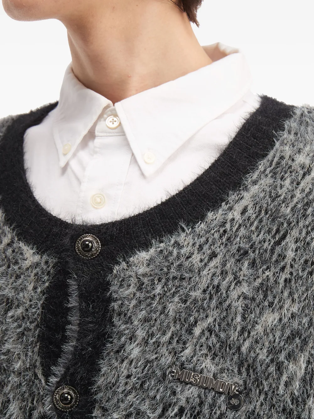 Musium Div. Vest met zak met knopen Zwart