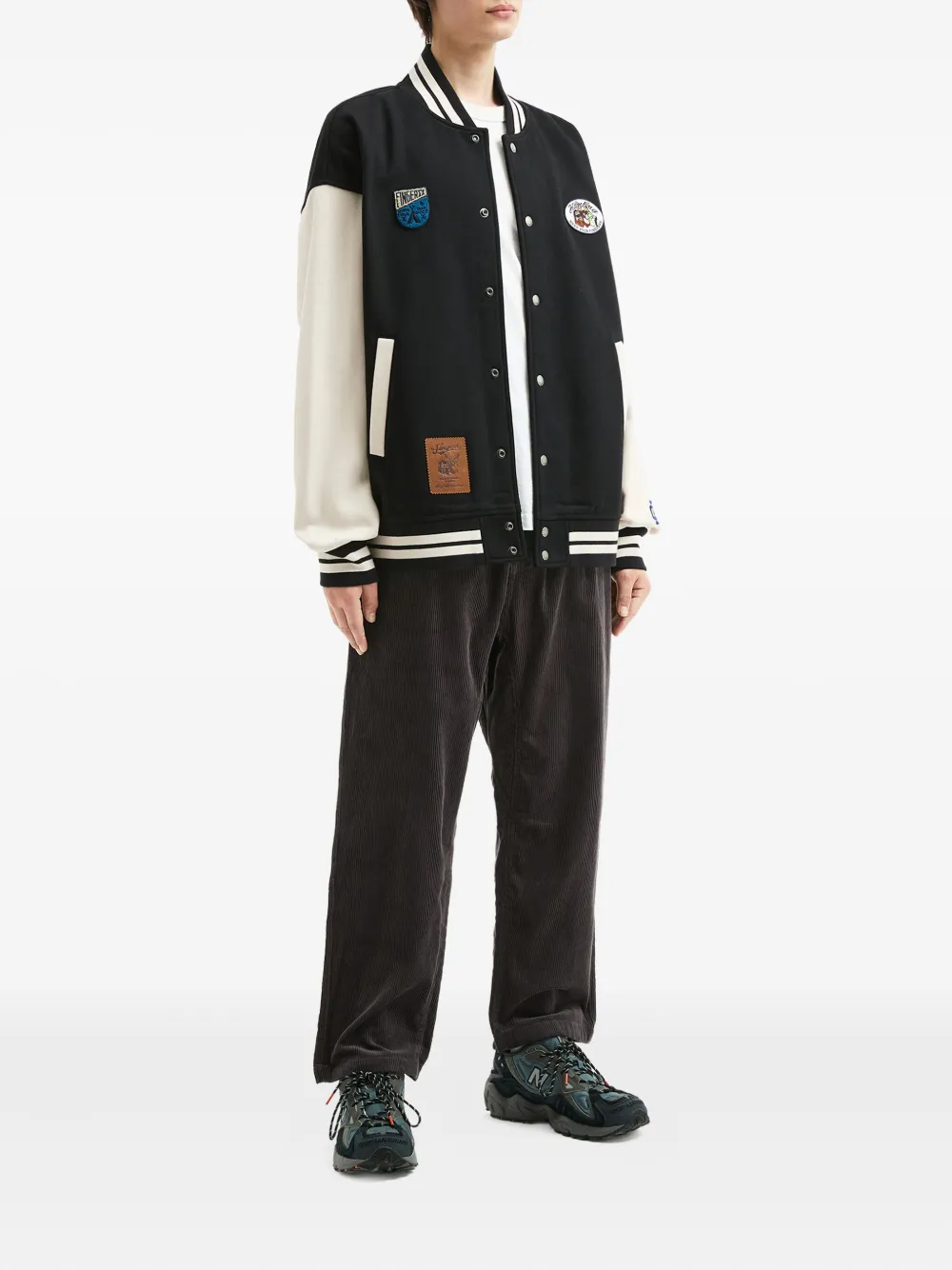 FINGERCROXX appliqué striped jacket | Bomber Jackets | Image 2