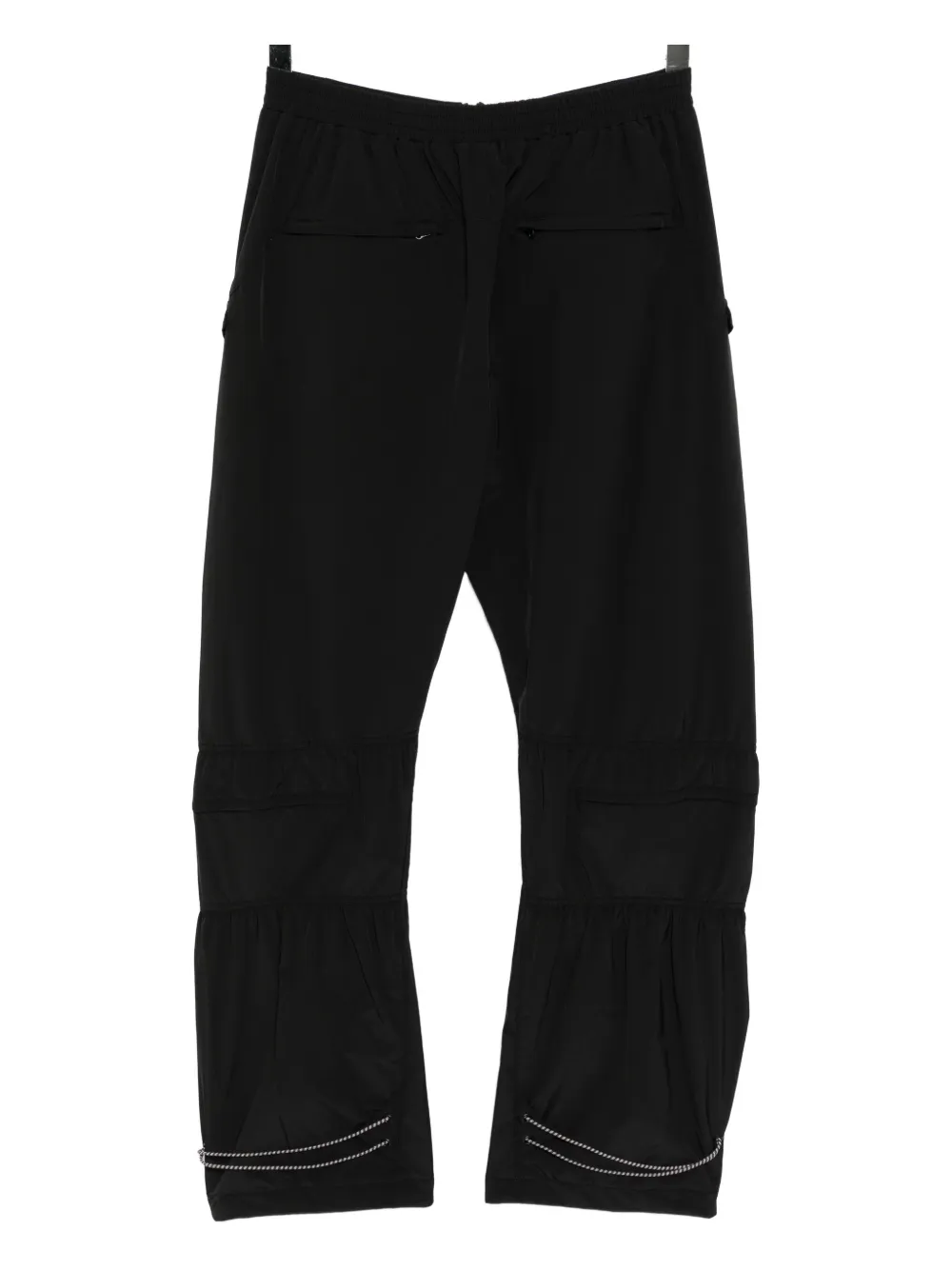 Low Classic Shirring padded trousers - Zwart