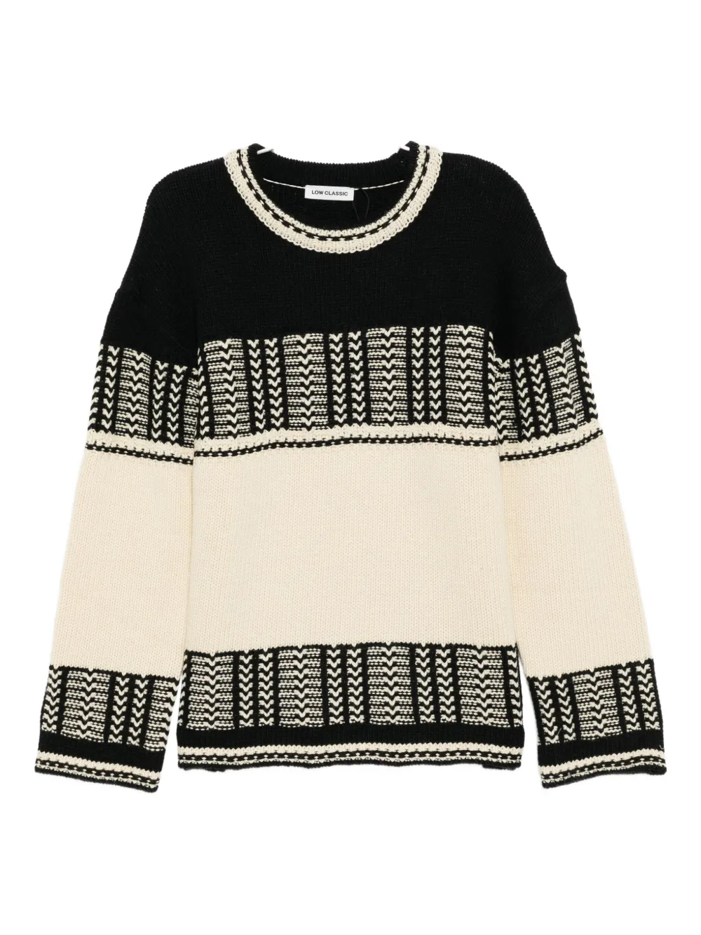 Low Classic Jacquard Knit Sweater In Multi