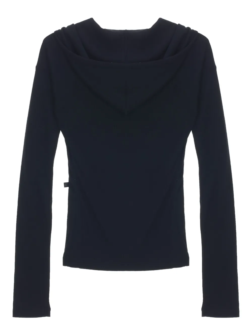 Low Classic Hoodie met knopen Zwart